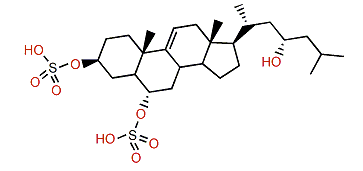 (23S)-5a-Cholest-9(11)-en-3b,6a,23-triol 3,6-disulfate
